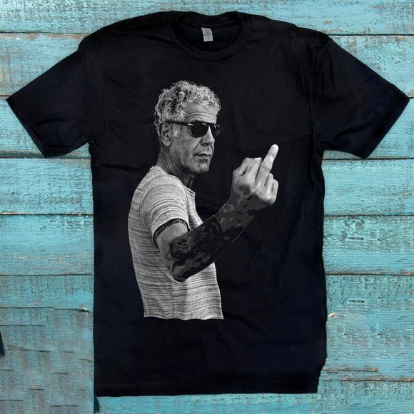 Shirts Anthony Bourdain Middle Finger Tshirt Poshmark